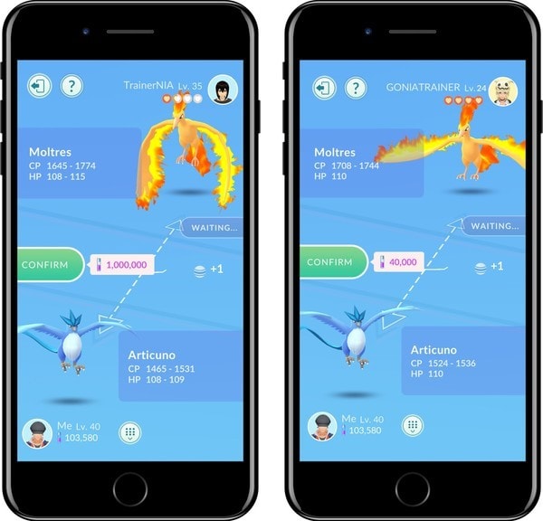 pokemon go screens special trading