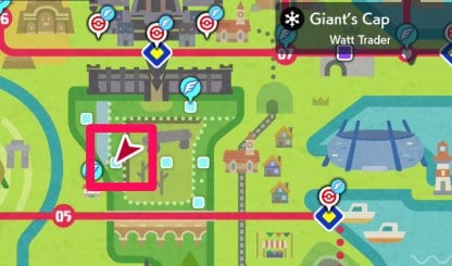 pokemon map giants cap