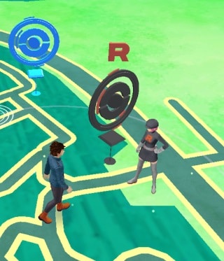 team rocket pokestop