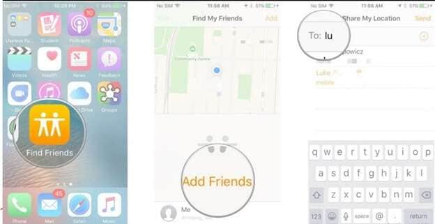 How to use Find my friends app 1