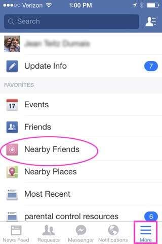 nearby friends