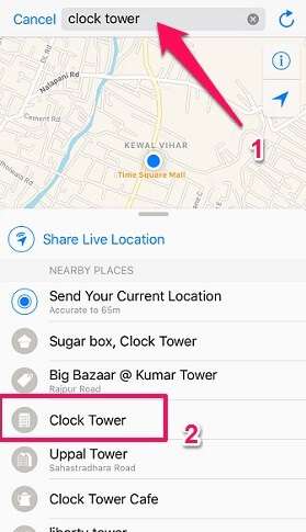 select fake location whatsapp