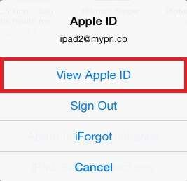 view- apple- id- app store