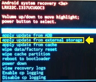 Android system recovery