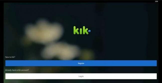 step 4 to login Kik online by Manymo