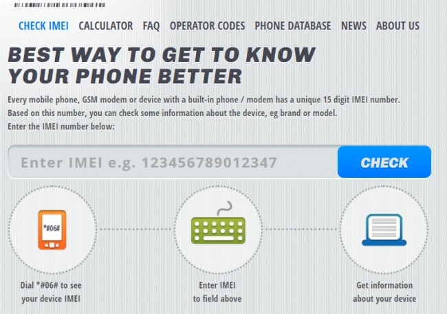 free online iPhone IMEI Checkers