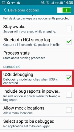 usb debugging