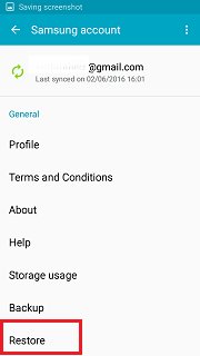 samsung backup restore