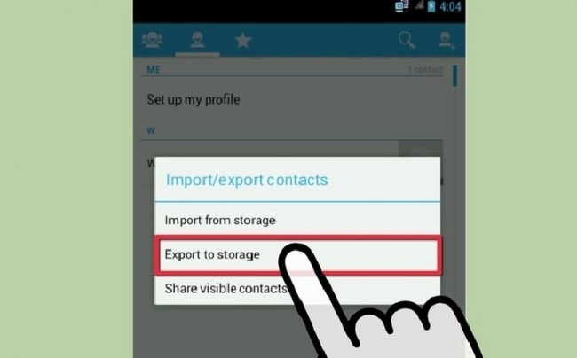 backup android contacts