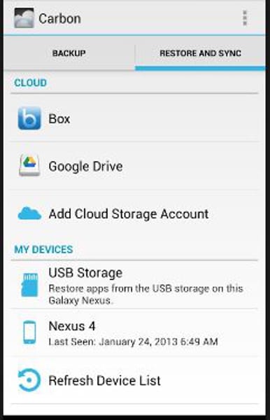 backup android app data with helium