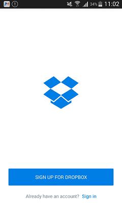 dropbox backup android photos