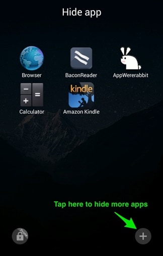 verberg apps met go launcher