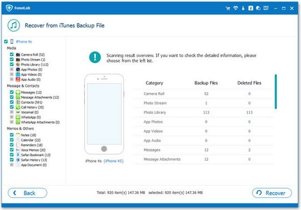 Aiseesoft Fonelab iPhone Backup software