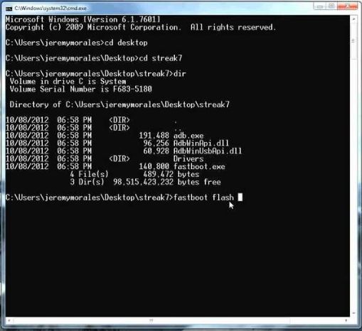 fastboot on computer