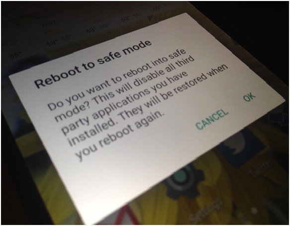 restart android device in safe mode