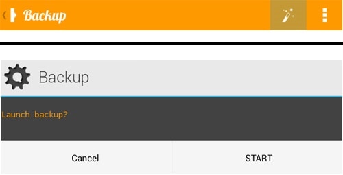 android full backup - start backup