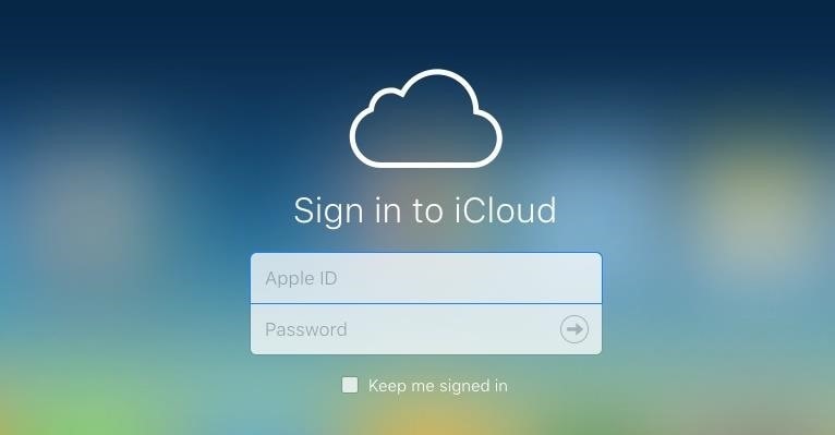 sign in icloud