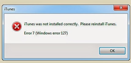 itunes error 7