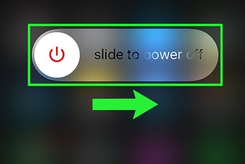 slide to power off