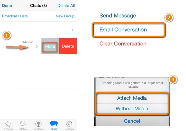 whatsapp messages from iphone to android-email