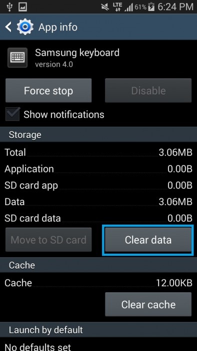 Clear Cache