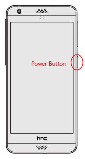 htc white screen-long press the power button