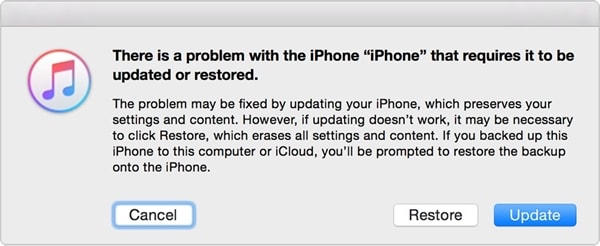 erase iphone when locked-connect to itunes