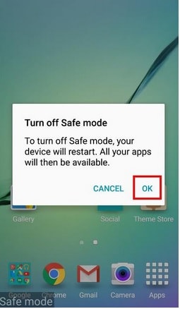 turn off Safe Mode