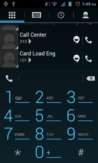 open the dialer