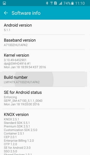 enable usb debugging on s7 s8 - step 3