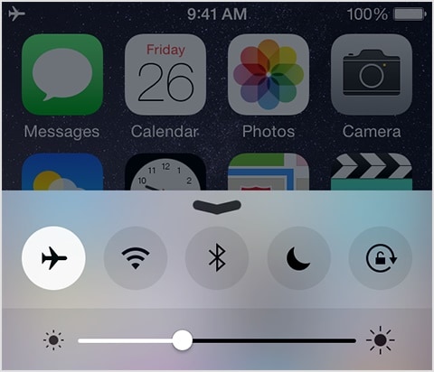 toggle airplane mode