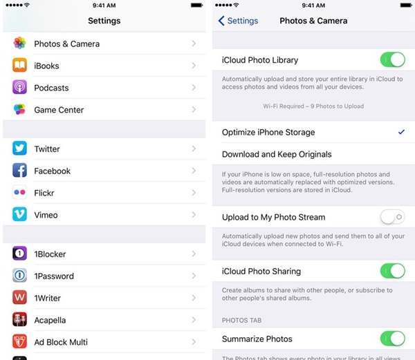 optimize iphone storage