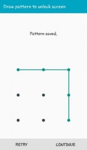 setup android pattern lock screen