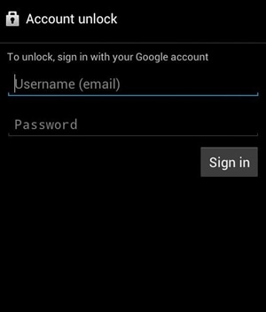 enter google account