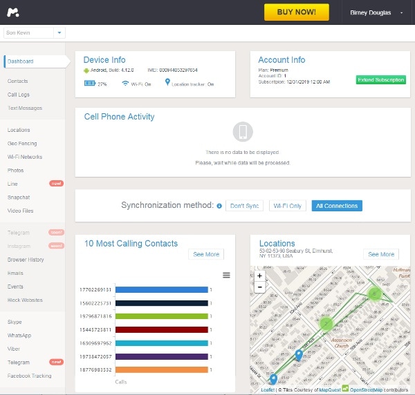 track my boyfriend’s phone via mSpy-access its web-based dashboard