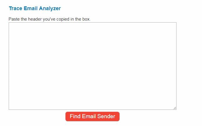 Trace Email and Get The IP Address-search for header option