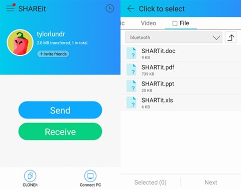 launch shareit app