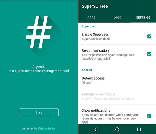 SuperSU installed