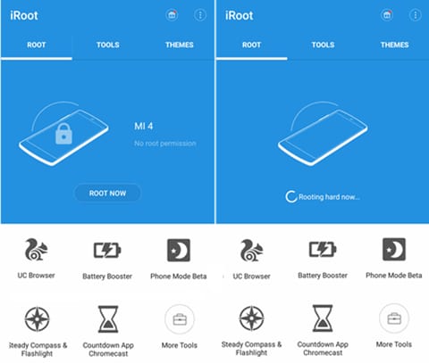 start the process of getting root access