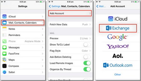 import contacts to iphone from outlook