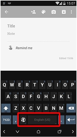 change android keyboard