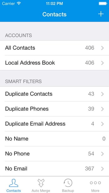 contact manager for iPhone - Contacts-Cleanup-Merge-Free