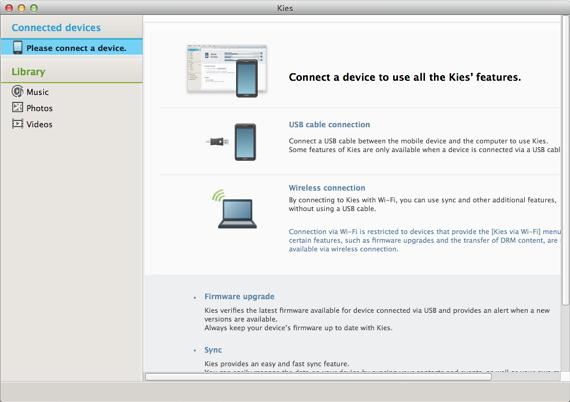 samsung kies mac not conenct