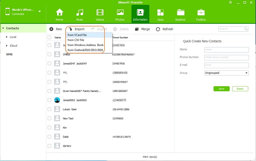 iphone contacts transfer software - itransfer