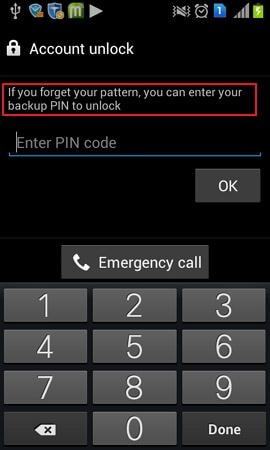 samsung backup pin