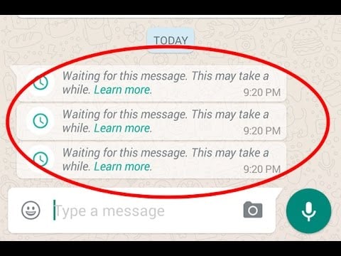 ios 12 whatsapp problems and solutions-show Waiting for This Message