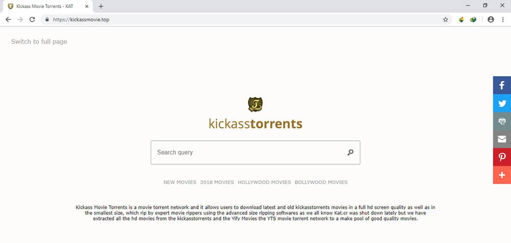 kickasstorrents website - 