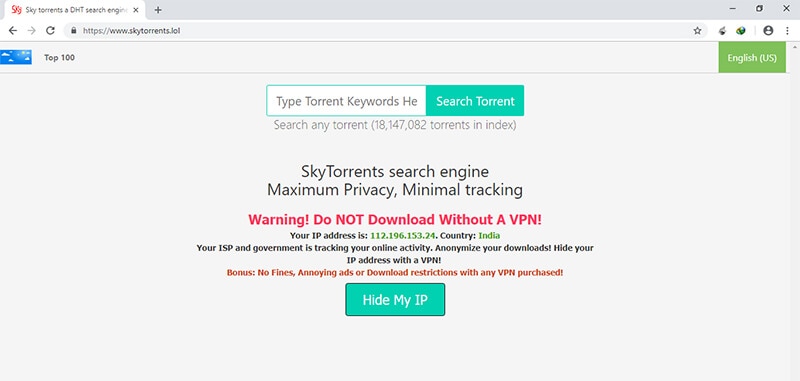 active torrent sites - skytorrents