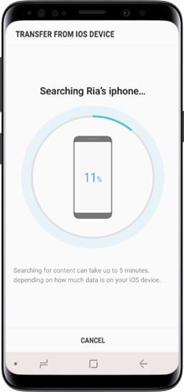 transfer from iphone to samsung using OTG