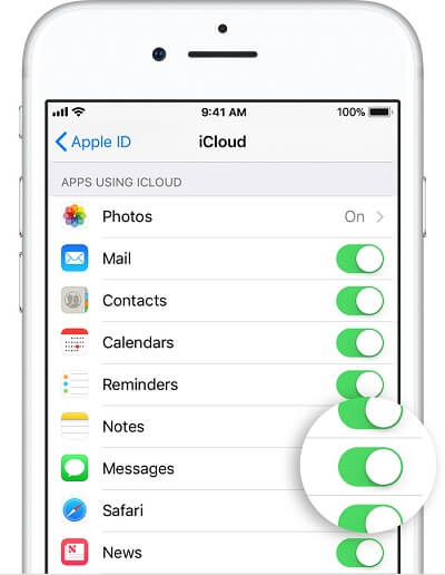 messages in icloud